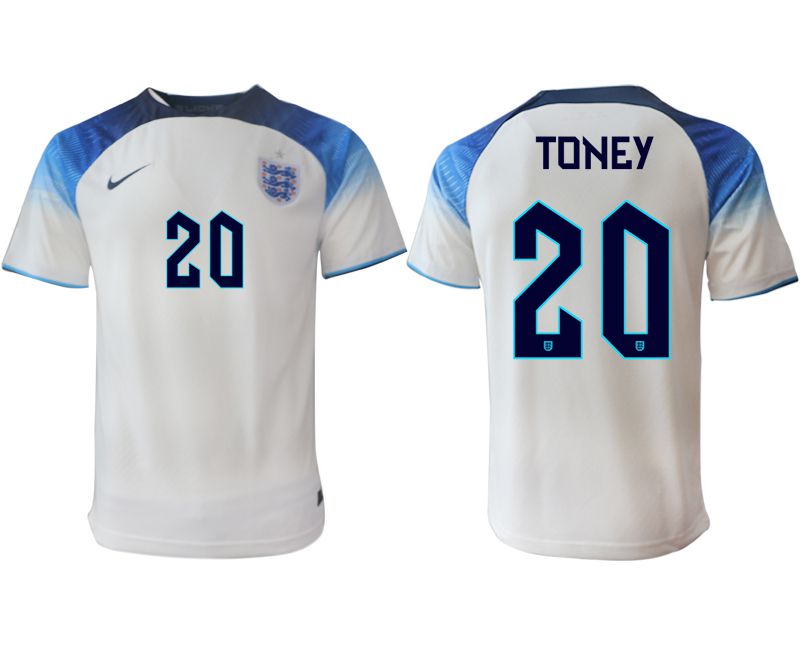 Men 2022 World Cup National Team England home aaa version white #20 Soccer Jersey